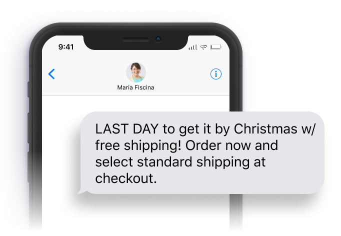 Shipping Deadline Reminder SMS Text Template
