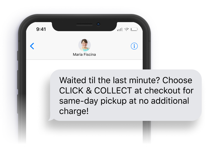Local Option SMS Text Template