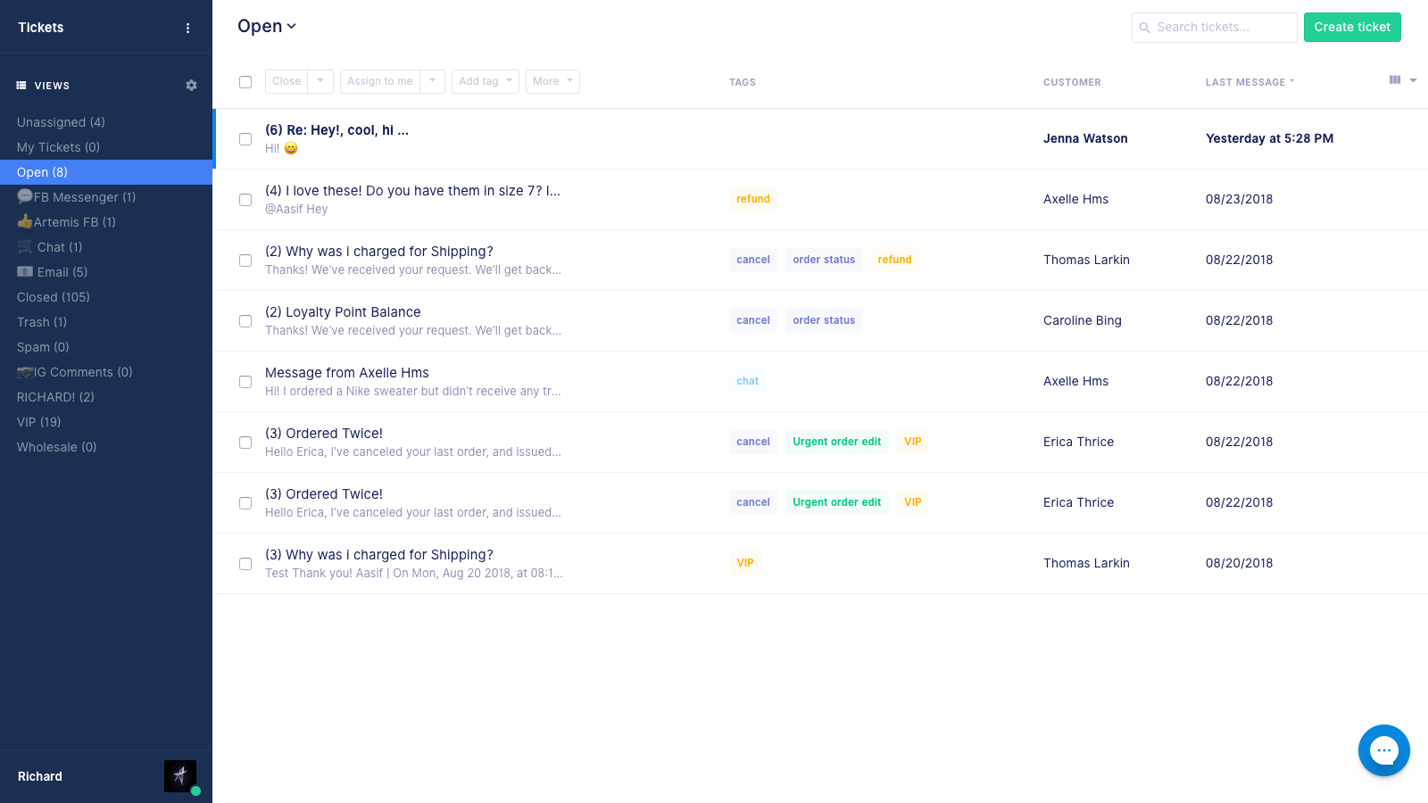 Gorgias - the helpdesk built for e-commerce