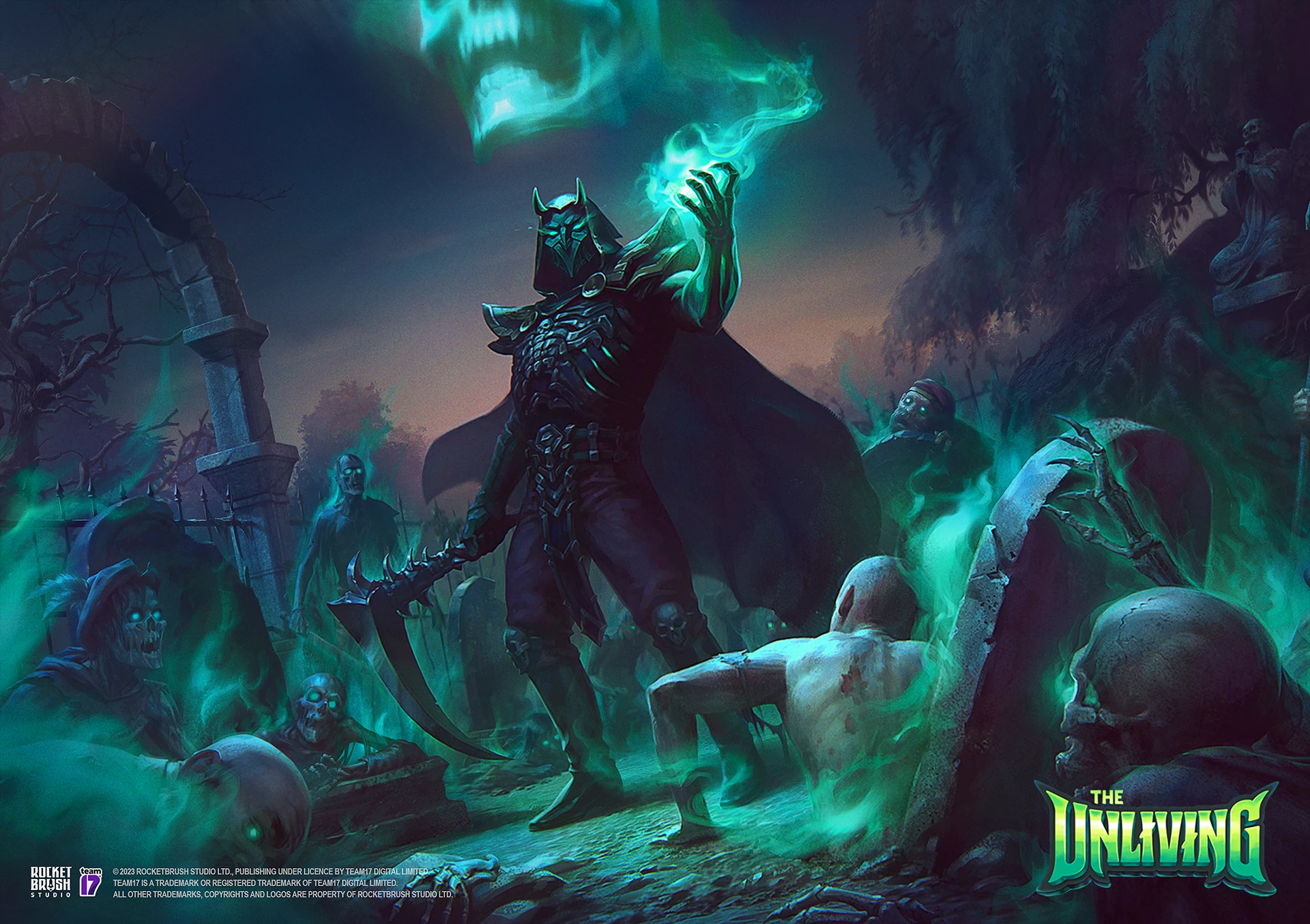 Fantasy 2D Key Art: The Shades Of Unliving