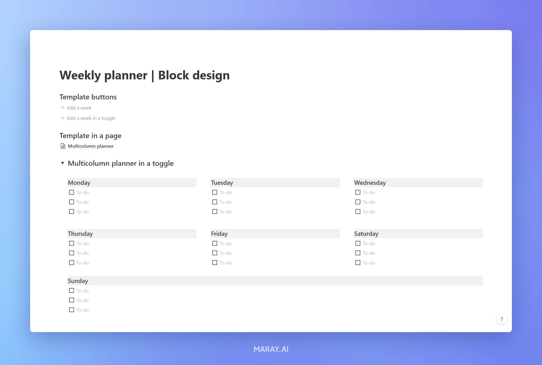 How To Create A Planner Agenda In Notion Templates Included 