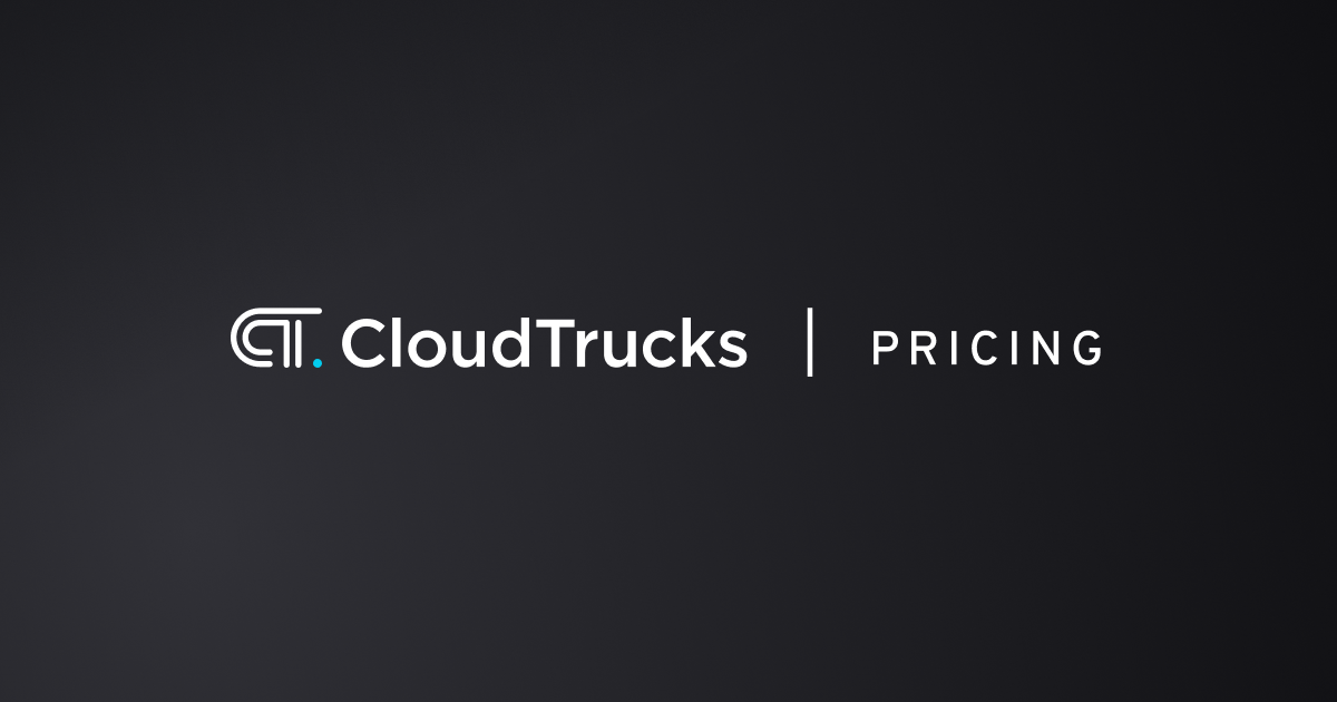 Pricing | CloudTrucks