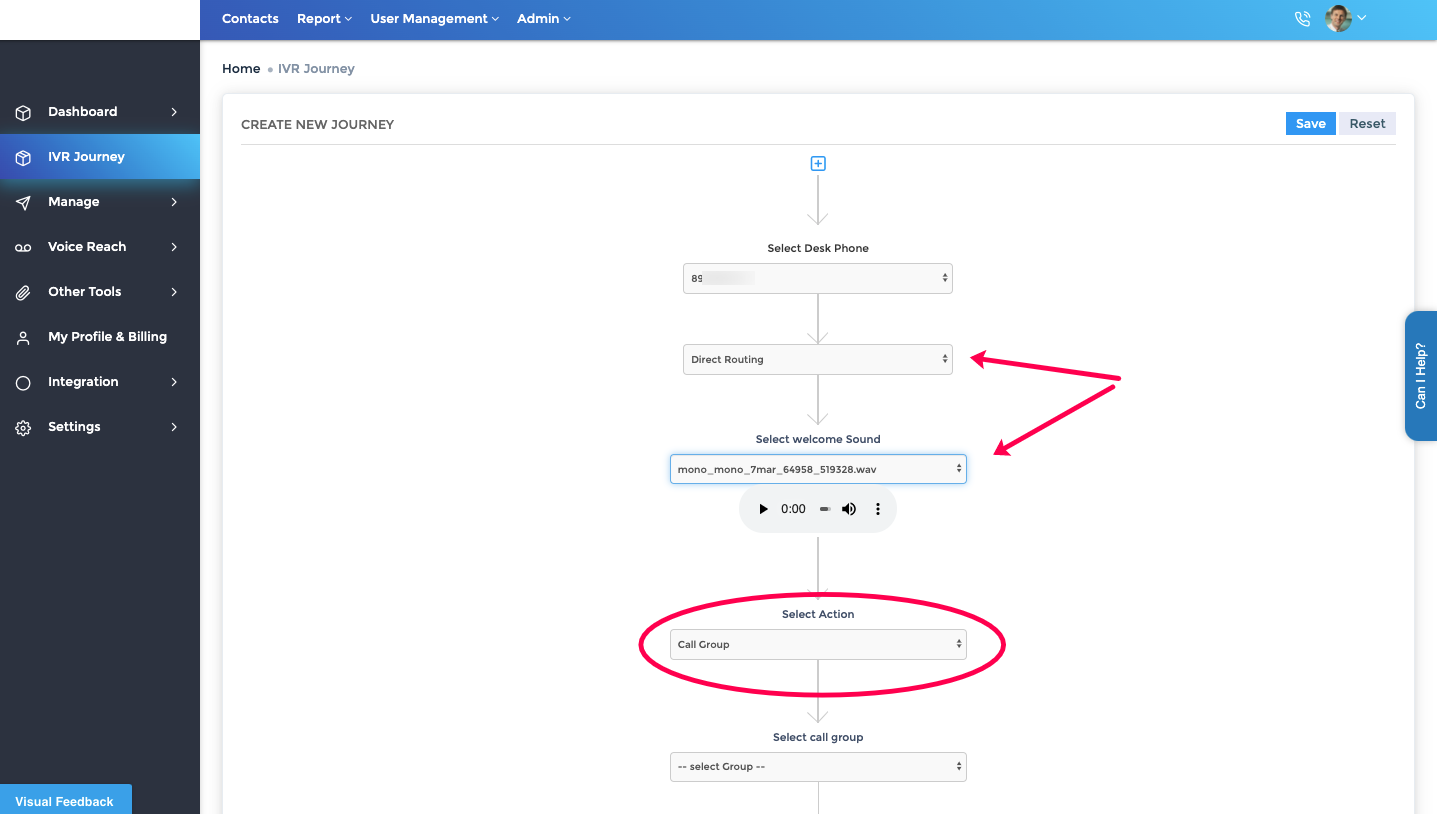 CallerDesk explains the interactive voice response journey