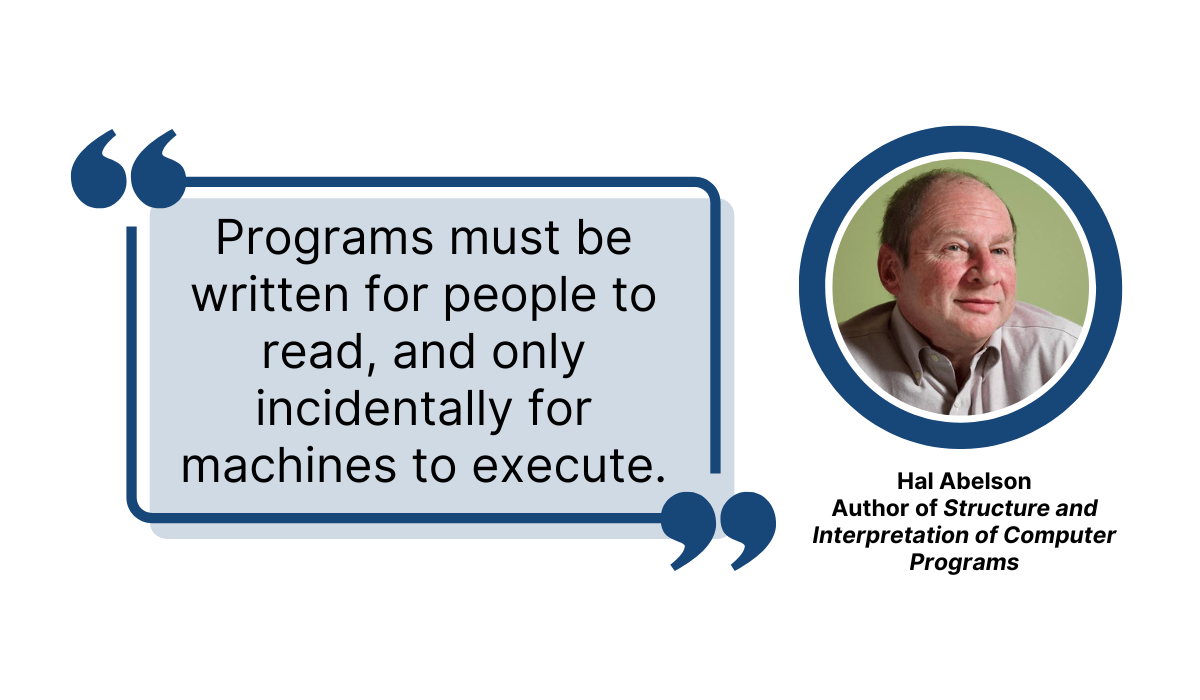 how to write documentation Author Hal Abelson illustrated why this is so essential