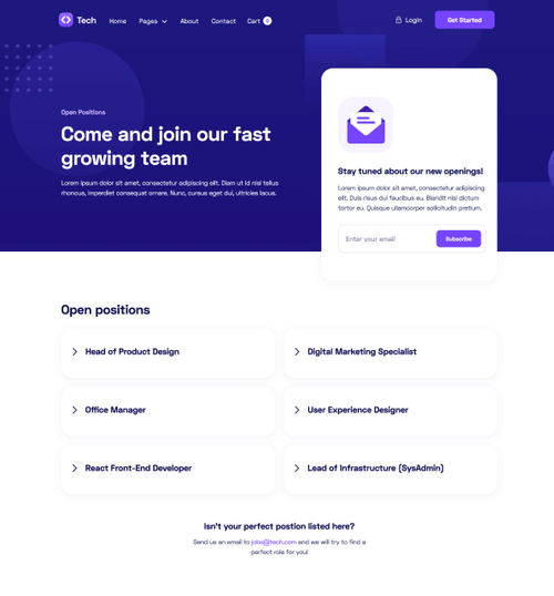 Tech - Webflow Ecommerce Website Template