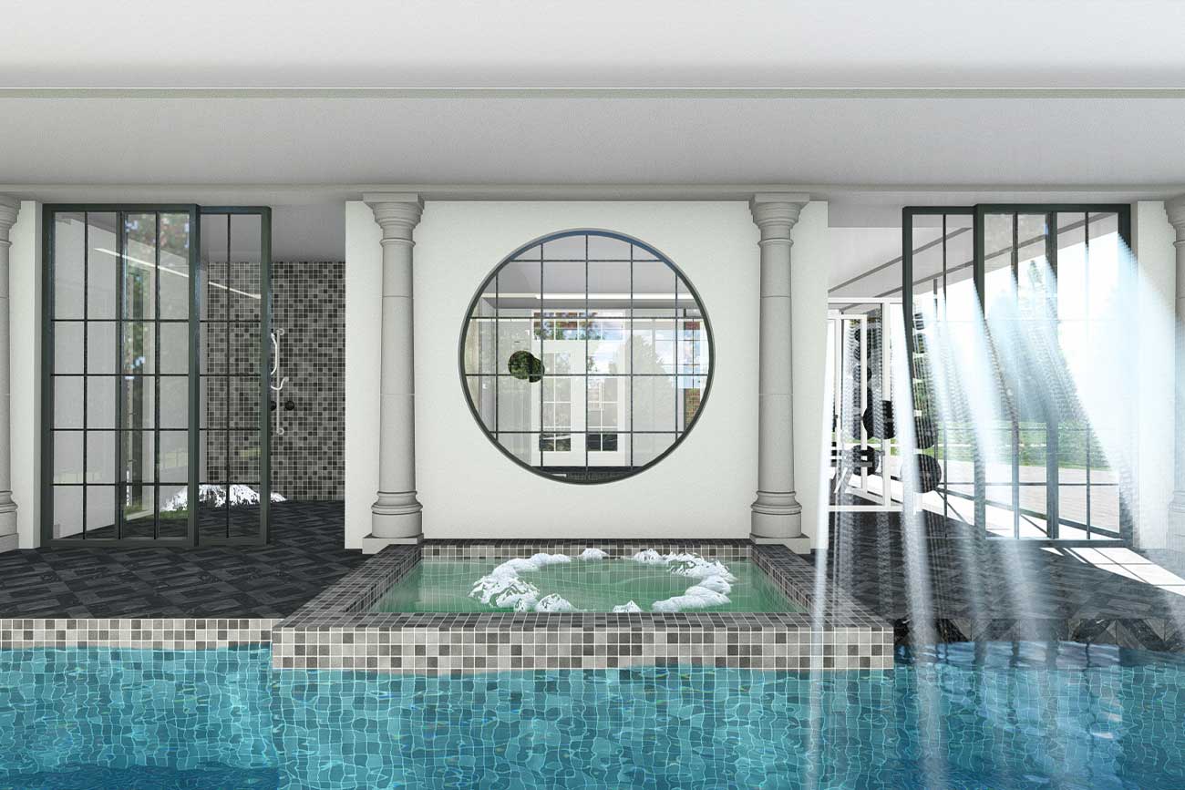 Mansion Swimming Pool Wing Extension | Zub Architecture