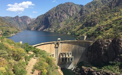 The Cahora Bassa hydroelectric scheme in Mozambique.