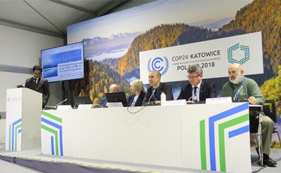 IHA Senior Analyst Mathis Rogner addresses a COP24 side event hosted in partnership with the REN Alliance.