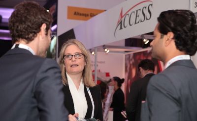 Conference delegates networking