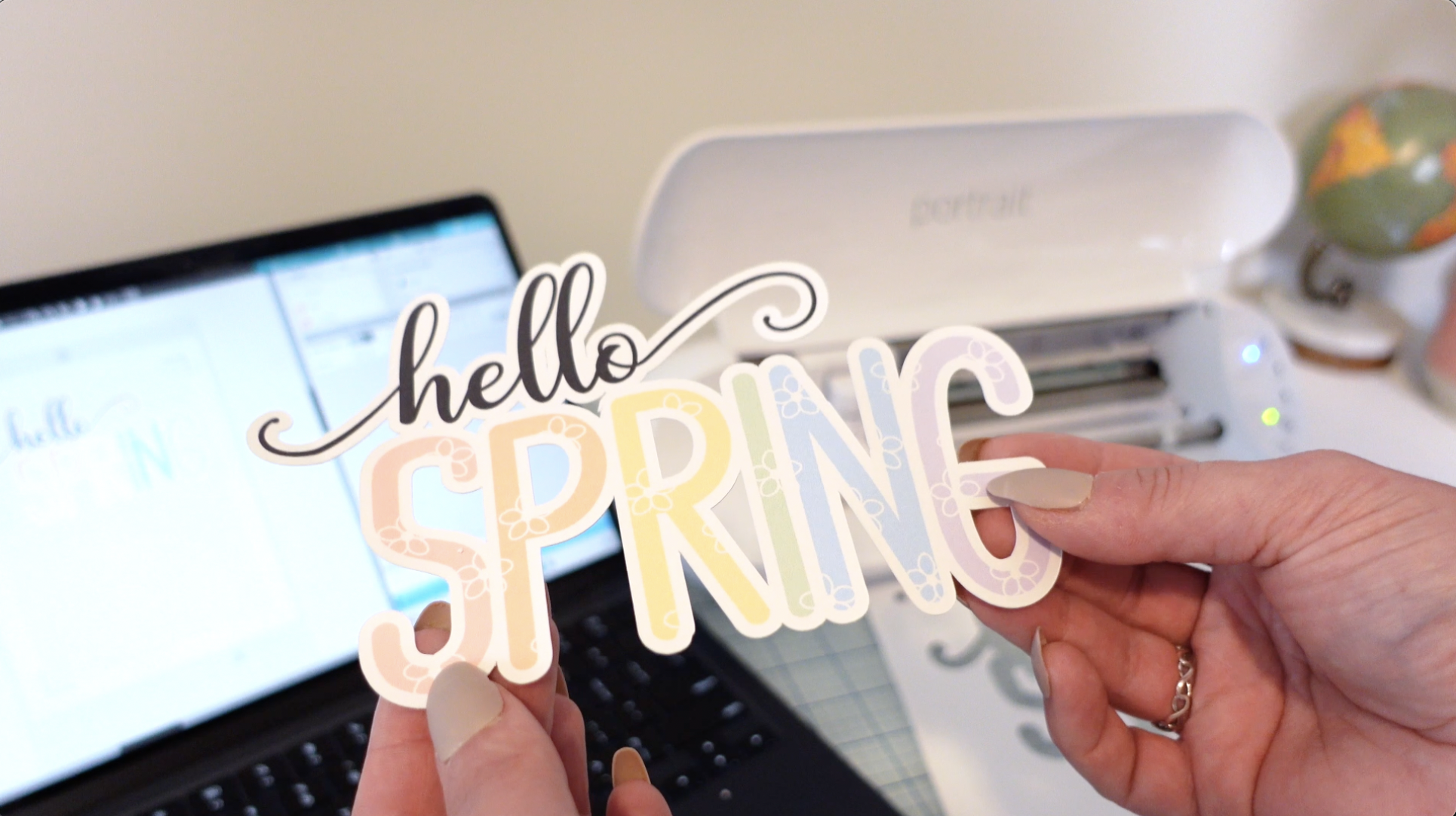 free hello spring svg file