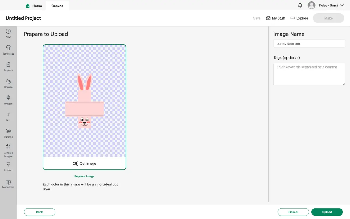 Adding an SVG to Cricut Design Space