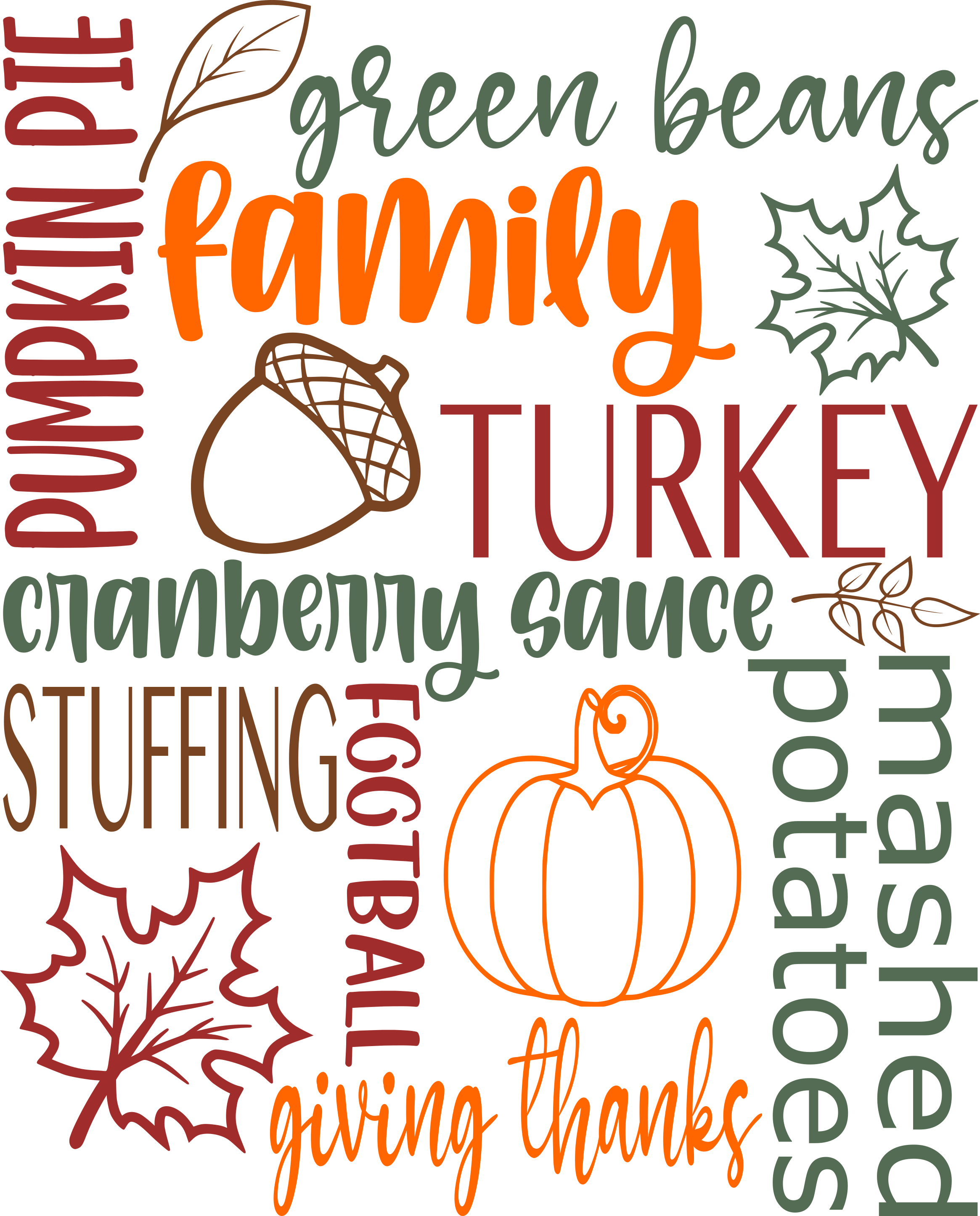 Thanksgiving Poem SVG Thanksgiving svg SVG PDF Digital -  Portugal