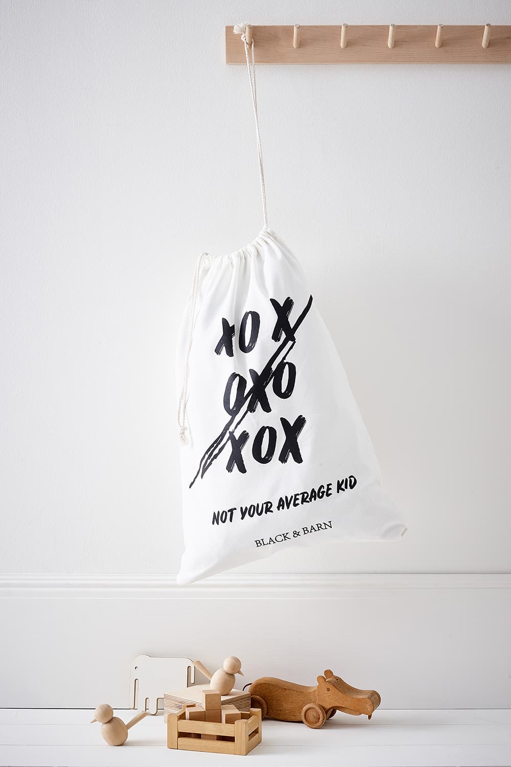 Kids Laundry & Toy Sack with XoXo print