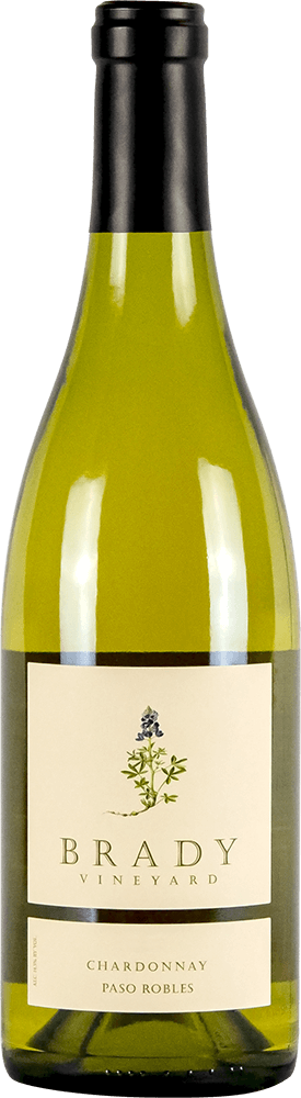 Brady Vineyards wine brand Chardonnay bottle shot sample