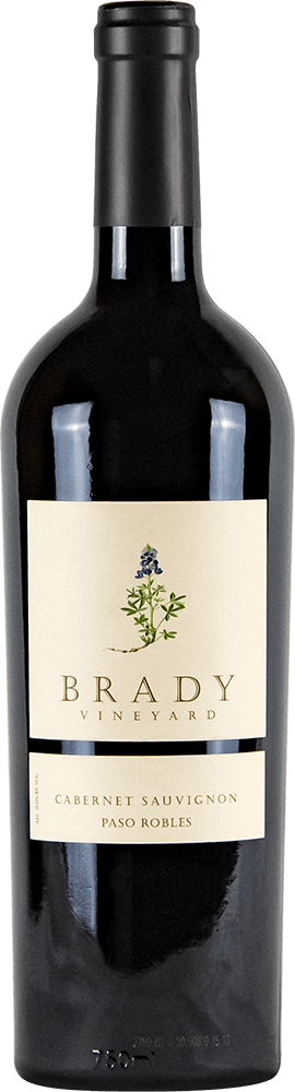 Brady Vineyards wine brand Cabernet Sauvignon bottle shot