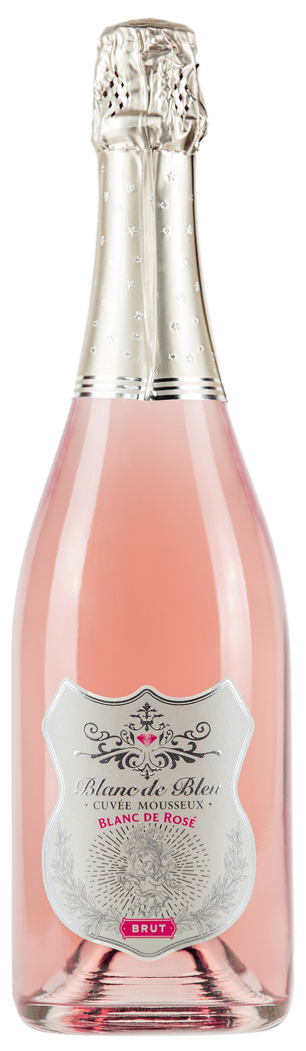 Blanc de Bleu Brut Rosé 750ml bottle front view