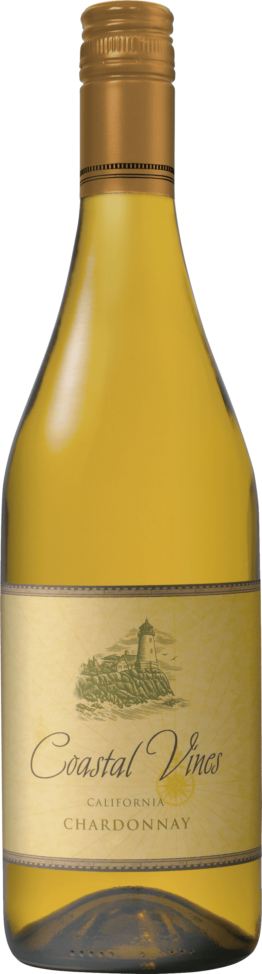 Coastal Vines Chardonnay bottle shot sample