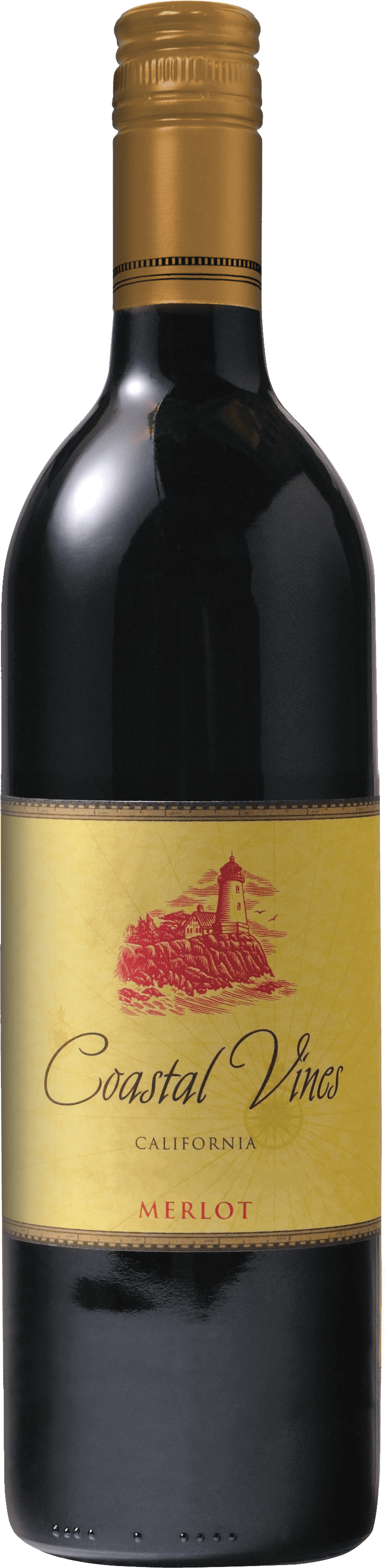 Coastal Vines Merlot bottle shot sample