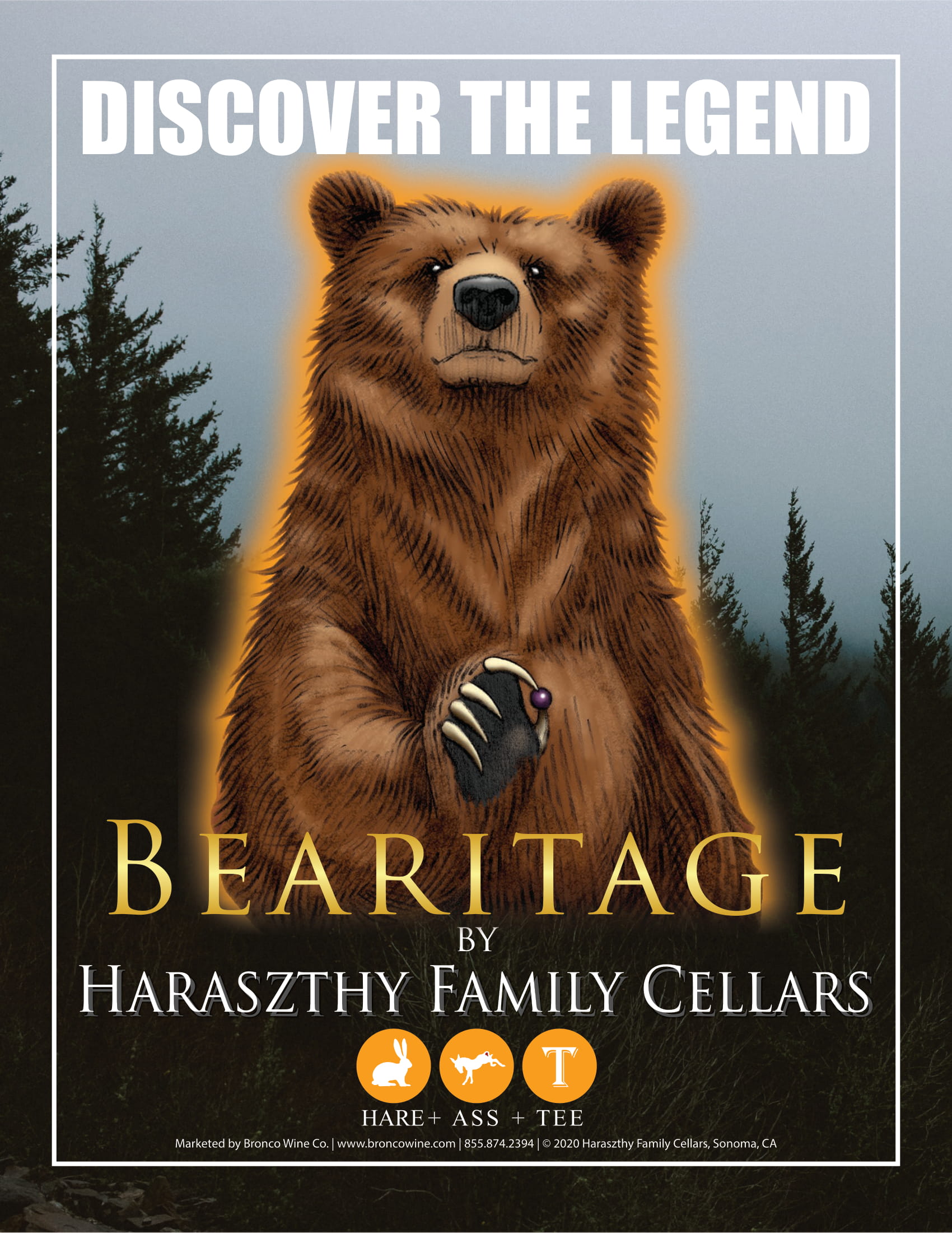 Haraszthy wine brand Family tech sheet sample