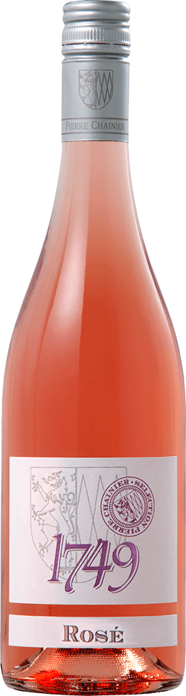 Bottle of 1749 brand Rosé front view