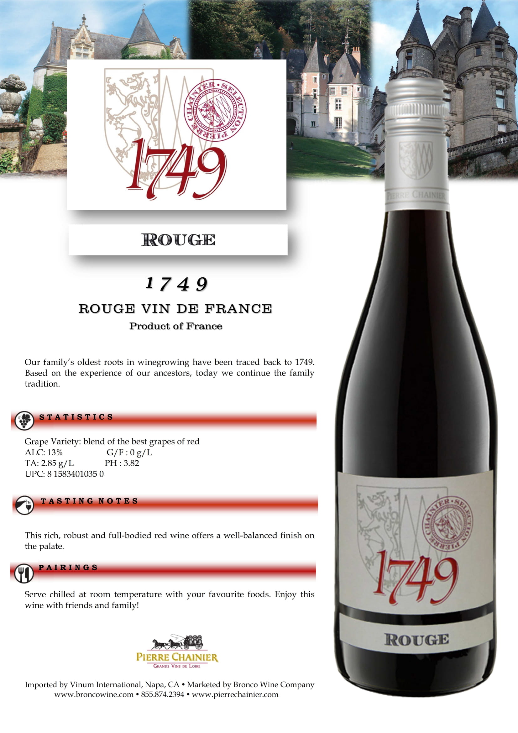 1749 brand Rouge sell sheets sample