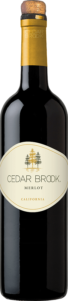 Cedar Brook wine brand Merlot bottle shot sample