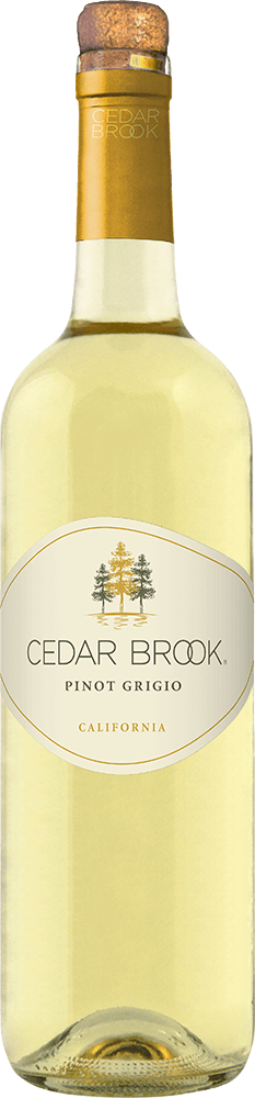 Cedar Brook wine brand Pinot Grigio bottle shot sample