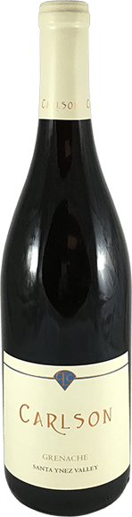 Carlson wine brand Grenache bottle and label samples