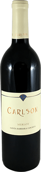 Carlson wine brand Merlot bottle and label samples