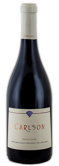 Carlson wine brand Pinot Noir bottle and label samples