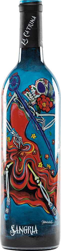 La Catrina Vino Sangria 750ml wine bottle front view