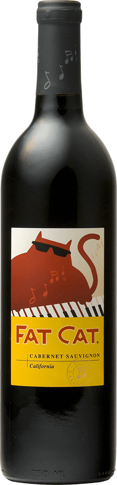 Fat Cat wine brand Cabernet Sauvignon 750ml bottle front view