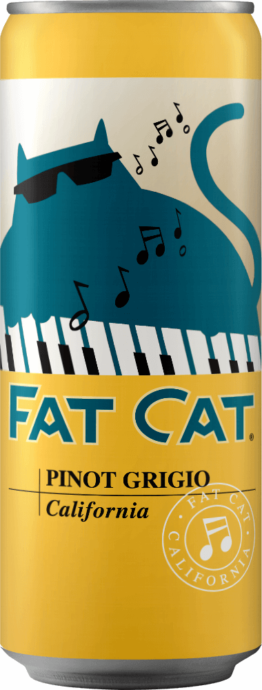 Fat Cat wine brand Pinot Grigio 250ml can front view