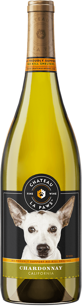 Chateau La Paws Chardonnay bottle shot sample