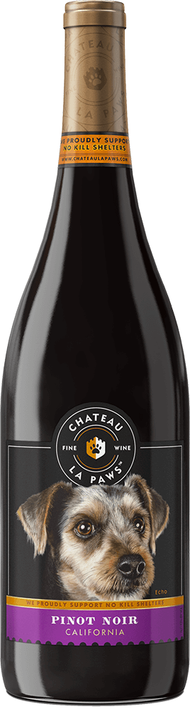 Chateau La Paws Pinot Noir bottle shot sample