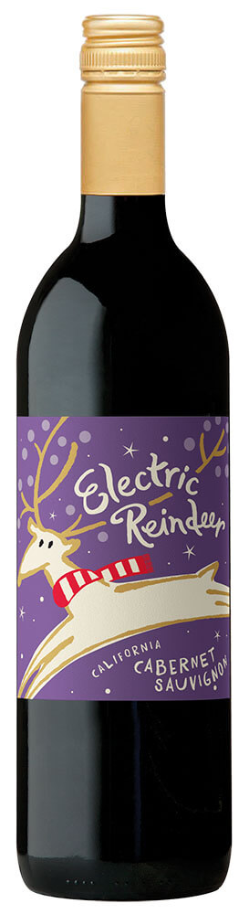 Electric Reindeer wine brand Cabernet Sauvignon bottle shot sample