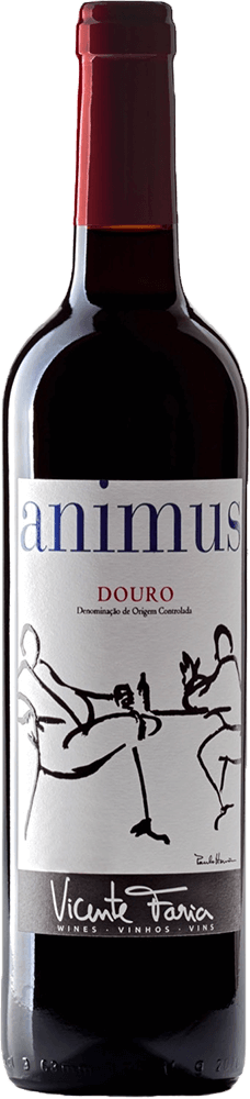 Animus Douro 750ml wine bottle front view with capsule and label