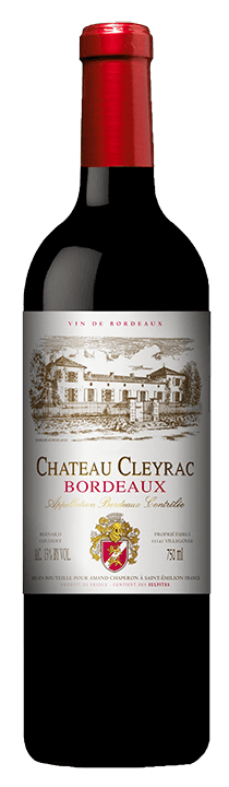 Chateau Cleyrac Bordeaux bottle shot sample