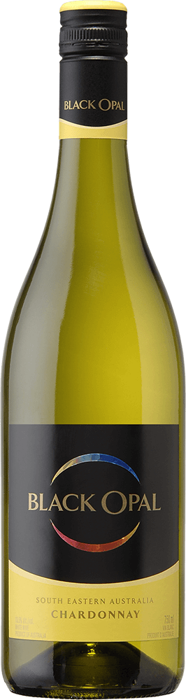 Black Opal wine brand Chardonnay 750ml bottle front view