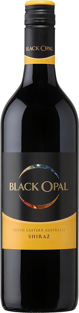 Black Opal wine brand Shiraz 750ml bottle front view