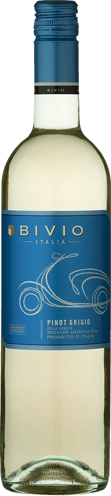 Bivio wine Pinot Grigio 750ml bottle front view