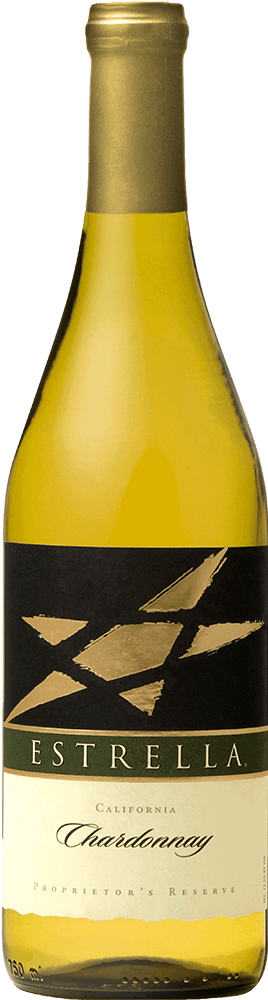 Estrella wine brand Chardonnay bottle shot sample