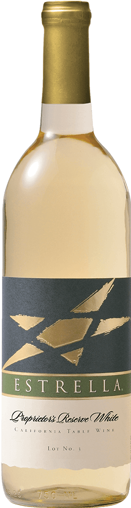 Estrella wine brand Prospector's Reserve White bottle shot sample