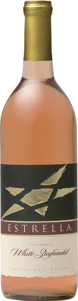 Estrella wine brand White Zinfandel bottle shot sample