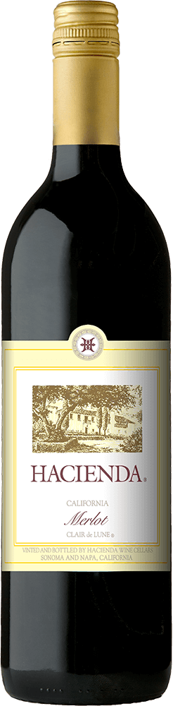 Hacienda Merlot wine bottle sample