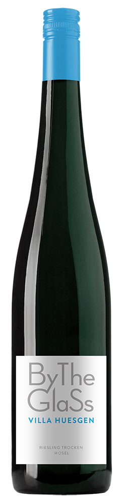 Villa Huesgen By the Glass Riesling wine bottle front view