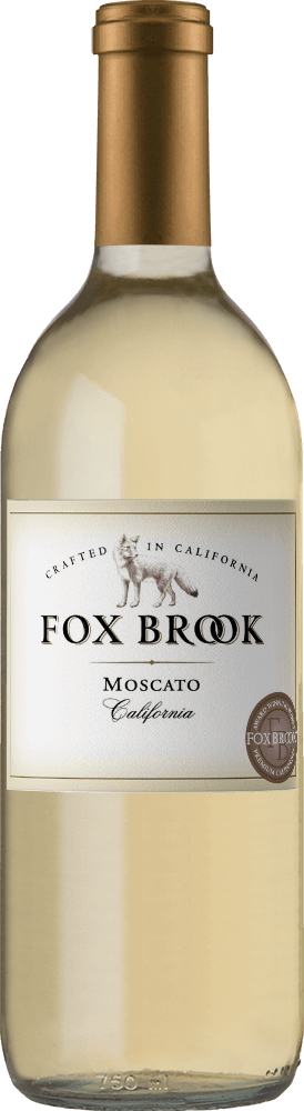 Fox Brook wine brand Moscato 750ml wine bottle front