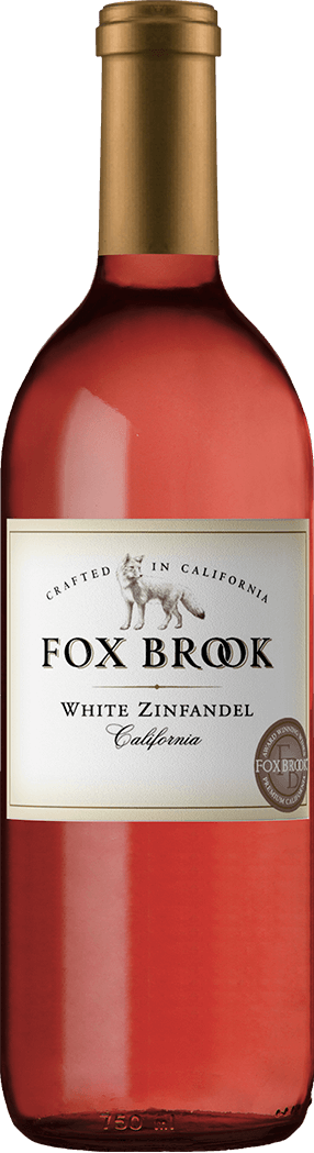 Fox Brook wine brand White Zinfandel 750ml bottle front view