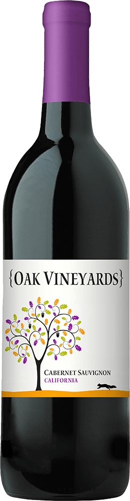 Oak Vineyards Cabernet Sauvignon wine bottle front view