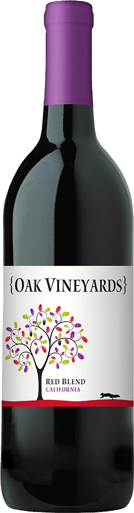 Oak Vineyards Red Blend 750ml bottle and label front view